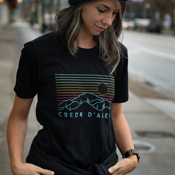 Coeur d'Alene Colorful Views Tee