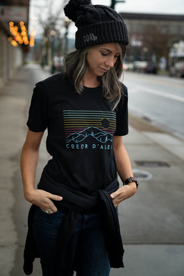 Coeur d'Alene Colorful Views Tee