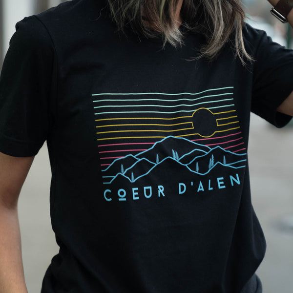 Coeur d'Alene Colorful Views Tee