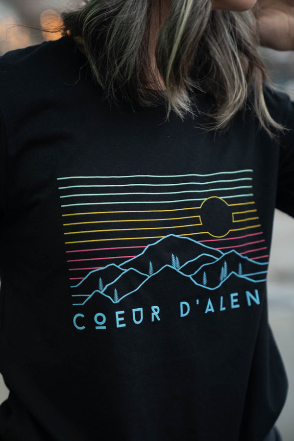 Coeur d'Alene Colorful Views Tee