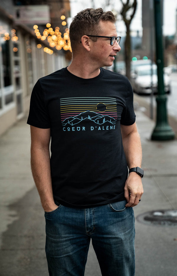 Coeur d'Alene Colorful Views Tee