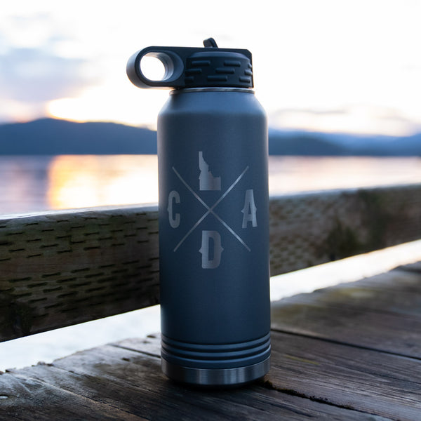 CDA Bold Logo Matte Grey Insulated 32oz Flask