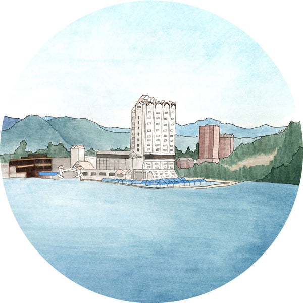 CDA Watercolor Skyline Popsocket - White Base