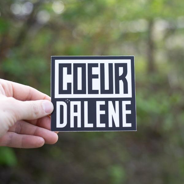 The Coeur d’Alene Square Sticker