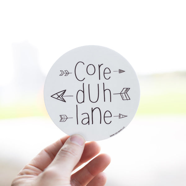 Core Duh Lane Sticker