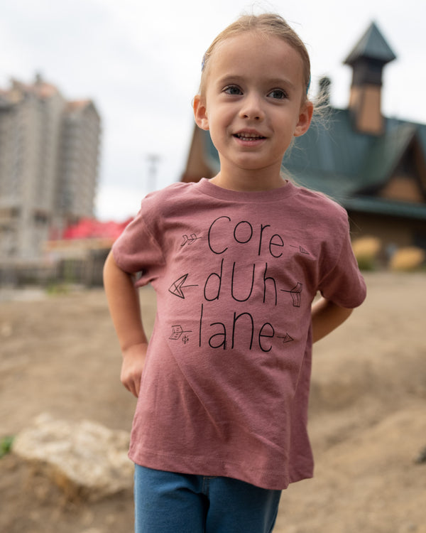 Toddler Mauve Core Duh Lane Tee