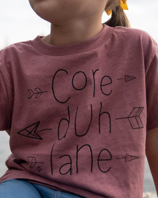 Toddler Mauve Core Duh Lane Tee