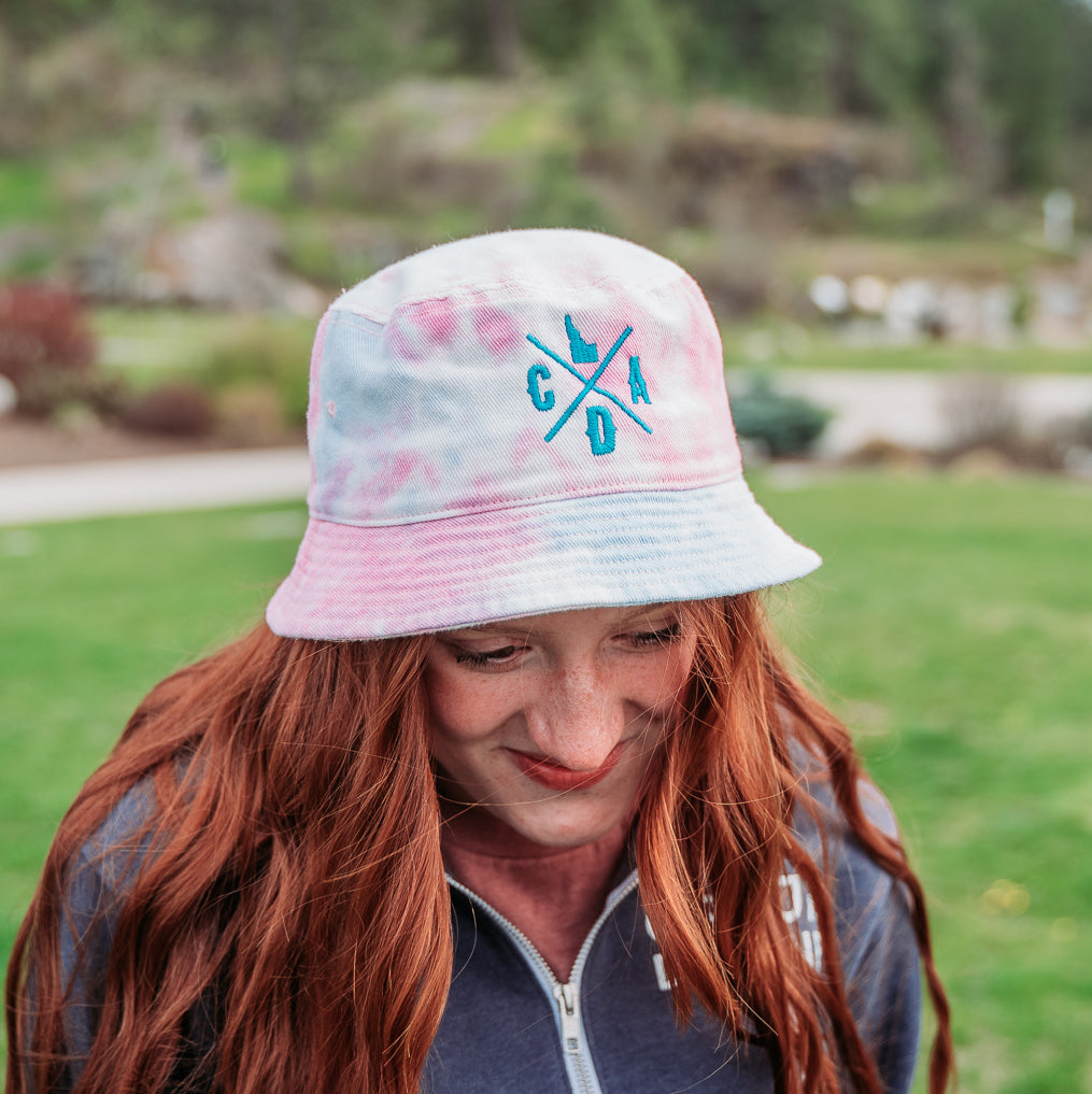 CDA Idaho Cotton Candy Tie-Dye Bucket Hat CDA IDAHO Clothing Company