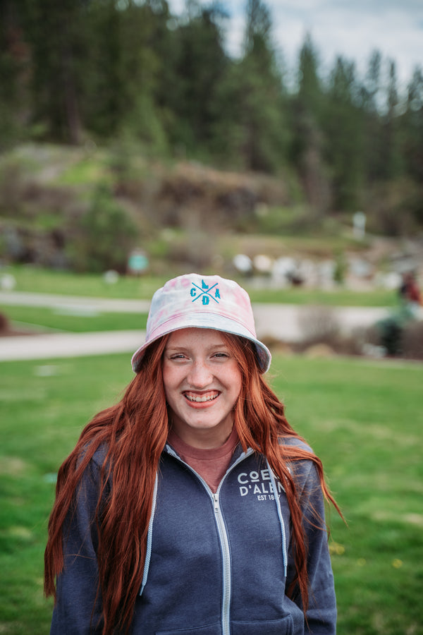 CDA Idaho Cotton Candy Tie-Dye Bucket Hat