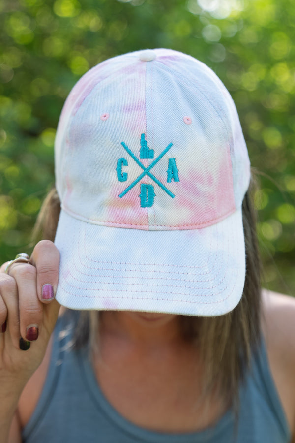 CDA Idaho Cotton Candy Tie-Dye Dad Hat