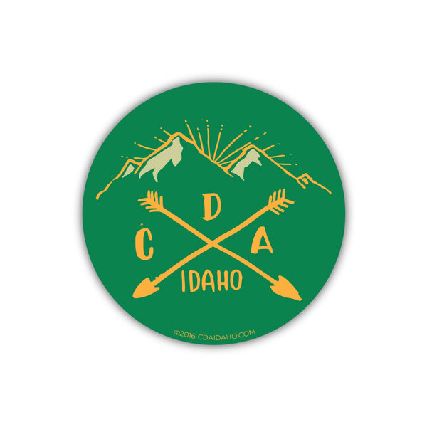 Camping Logo Sticker