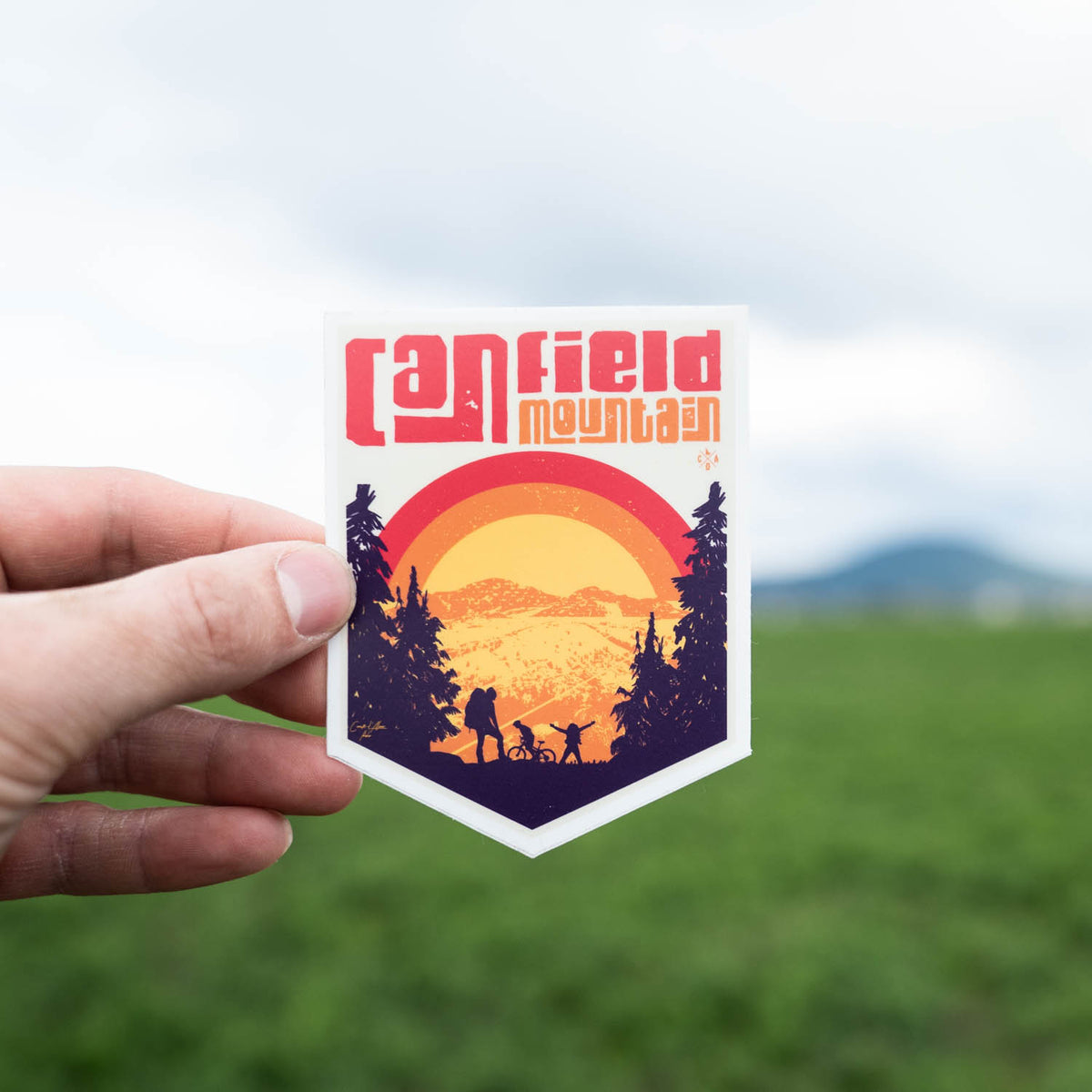 Canfield Mountain Sticker – CDA IDAHO Clothing Company