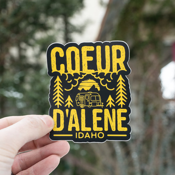 Coeur d'Alene Camping Sticker