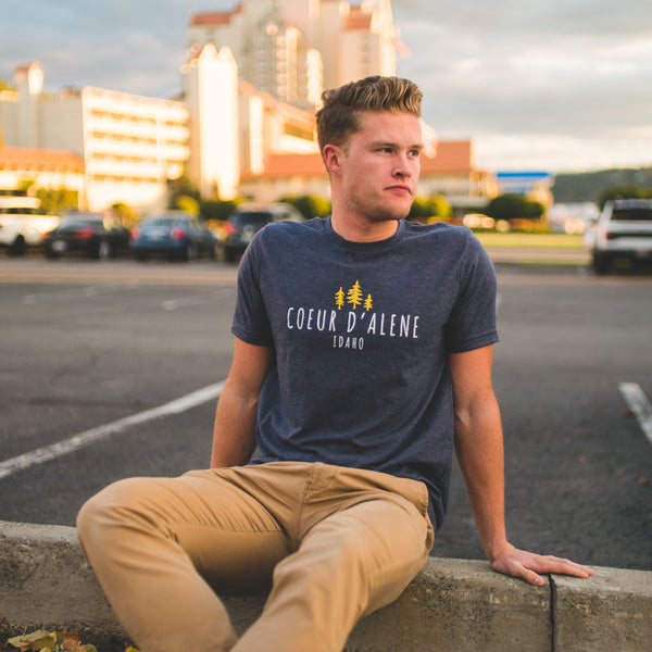 Coeur d'Alene Dark Navy Tourist Tee