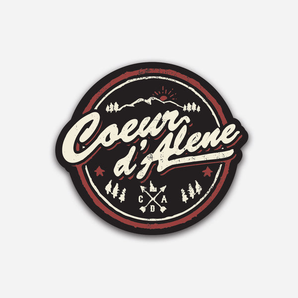 Coeur d'Alene Wilderness Survival Sticker