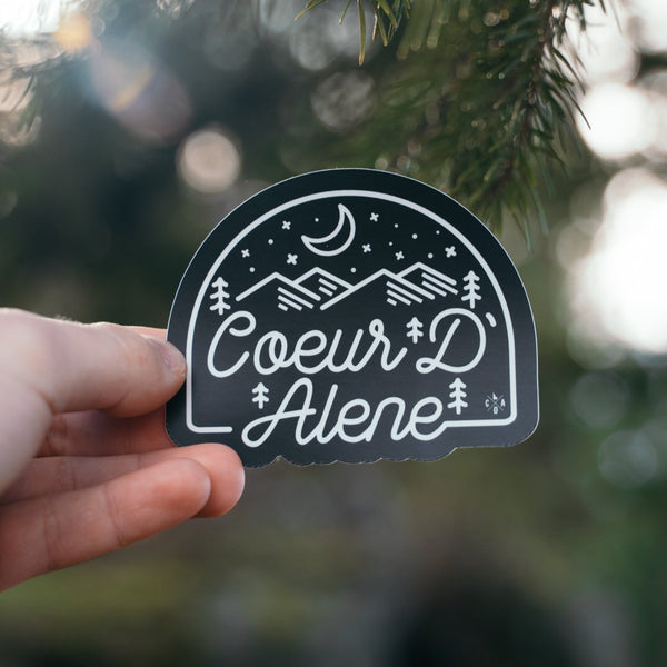 Coeur d'Alene Night Patch Sticker