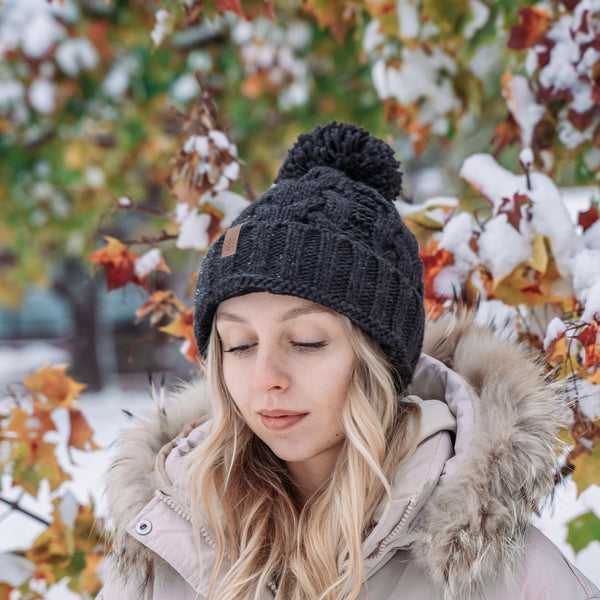 Cool Weave Green Beanie