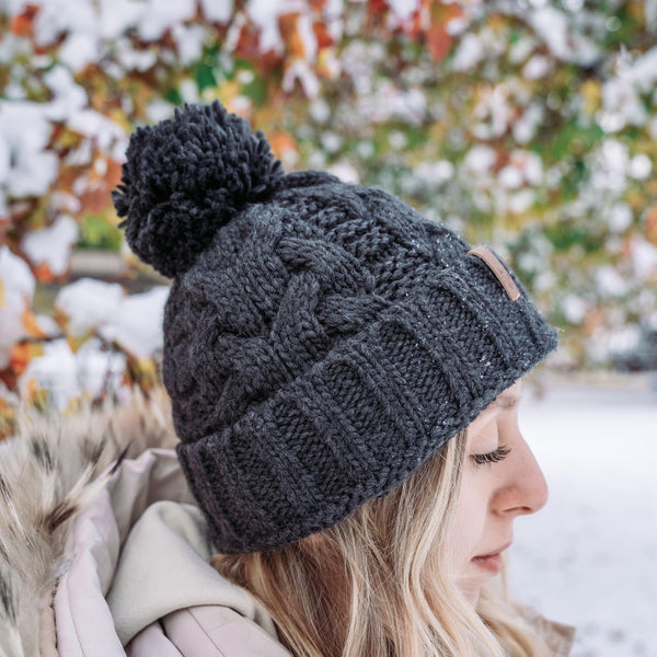 Cool Weave Green Beanie