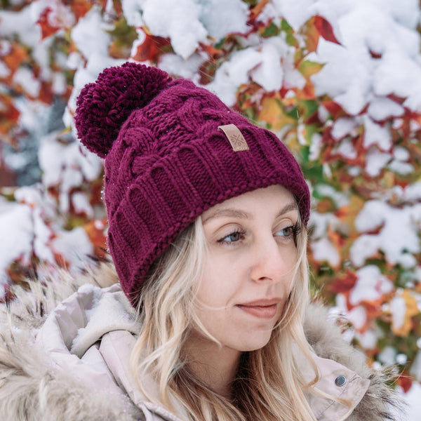 Cool Weave Maroon Beanie