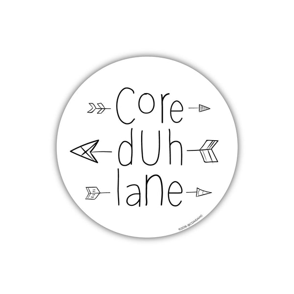 Core Duh Lane Sticker