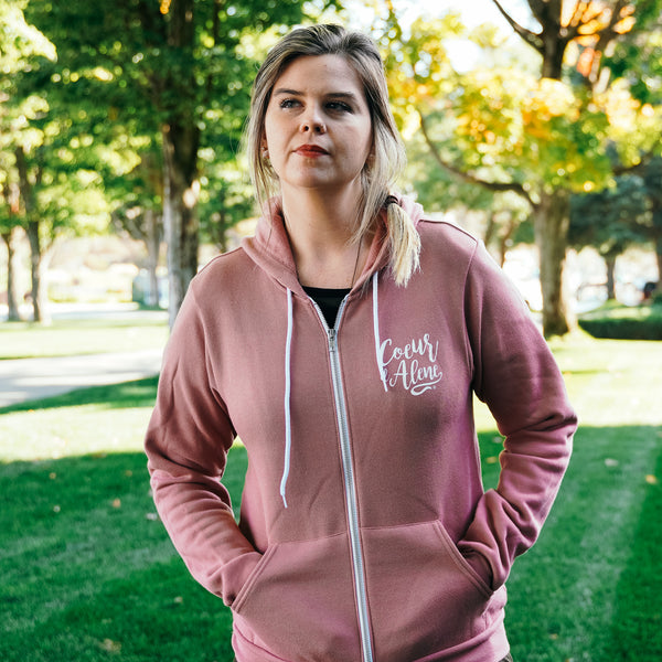 Mauve CDA Night Tubbs Zip Up Hoodie