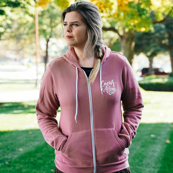 Mauve CDA Night Tubbs Zip Up Hoodie