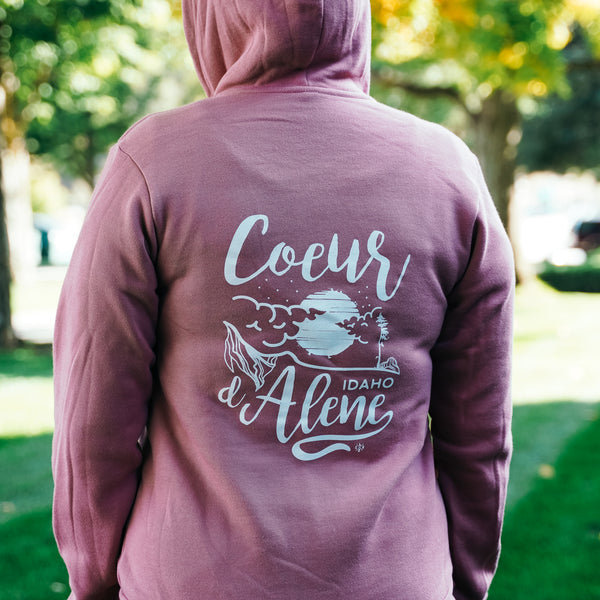 Mauve CDA Night Tubbs Zip Up Hoodie