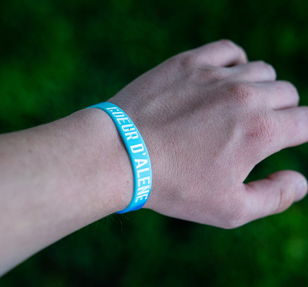 CDA Idaho Rubber Bracelet Blue/Light Blue