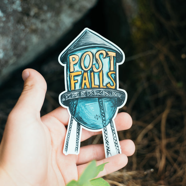 Post Falls Water Tower Sticker