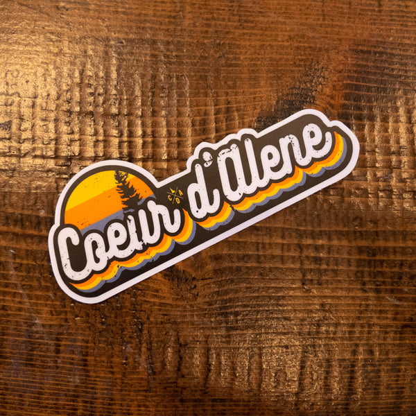 CDA Summer Sunset Sticker - Black