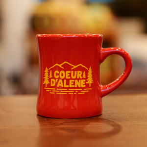 Coeur d'Alene Mountain Lake Diner Mug