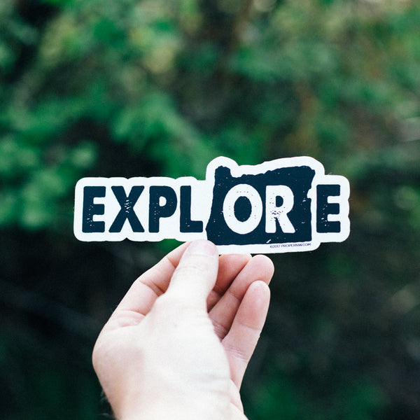 Explore Oregon Sticker - White Background