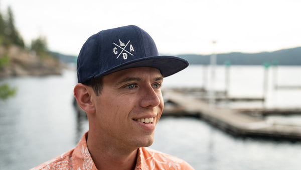 Navy Corduroy Logo Hat