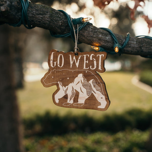 Go West Ornament