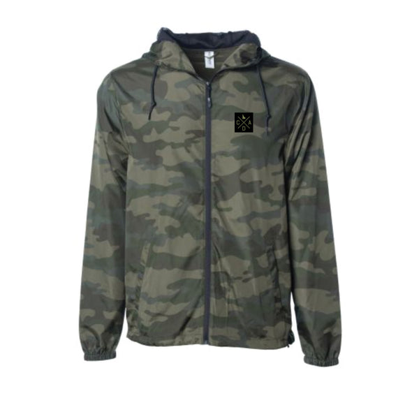 Coeur d'Alene Green Camo Lightweight Windbreaker