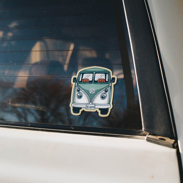 Green Bus Sticker