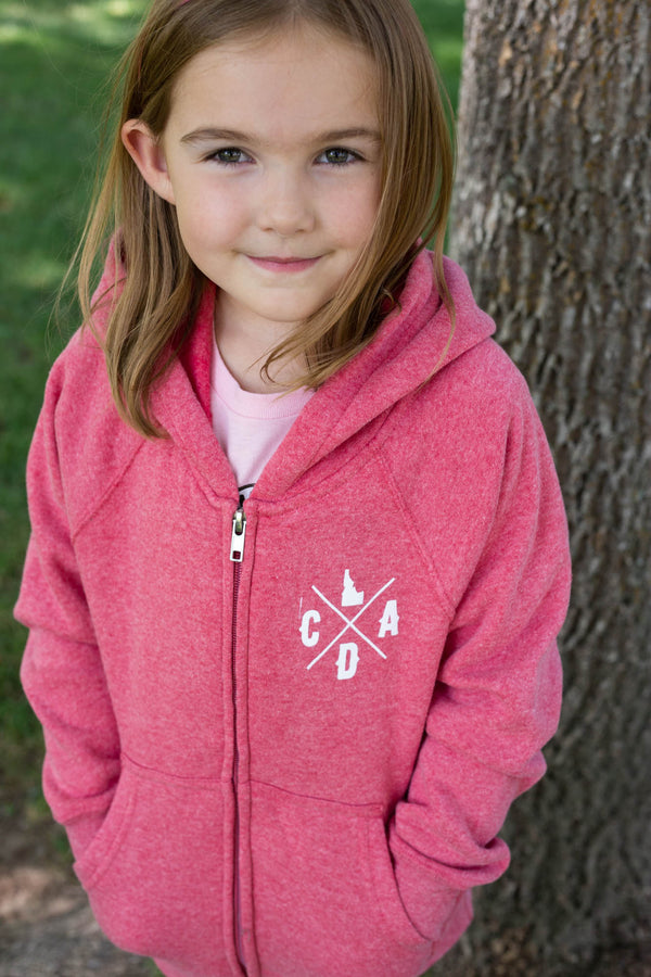 Kids Pink Happy Hoodie