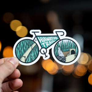 Hiawatha Bike Silhouette Sticker
