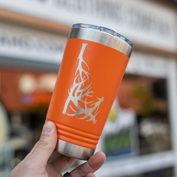 Orange Idaho Antler Insulated Pint