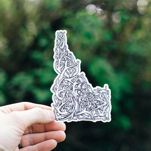 Idaho Antler Sticker