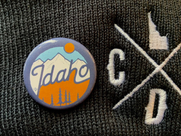 Idaho Peaks Button