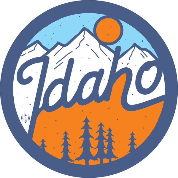 Idaho Peaks Button