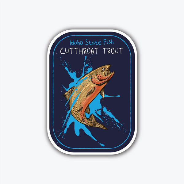 Idaho State Fish Sticker – CDA IDAHO Clothing Company