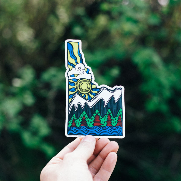 Idaho Viking Art Sticker