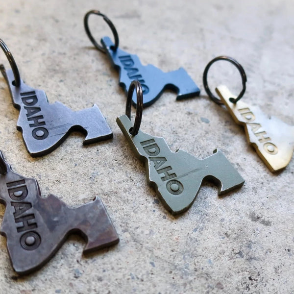 IDAHO STAMPED KEYCHAIN