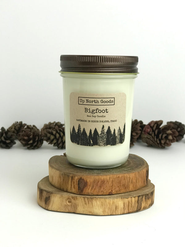 Bigfoot 8oz Soy Candle by Up North Goods