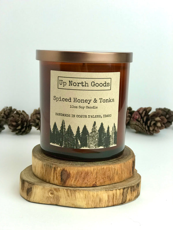 Spiced Honey & Tonka 10oz Soy Candle by Up North Goods