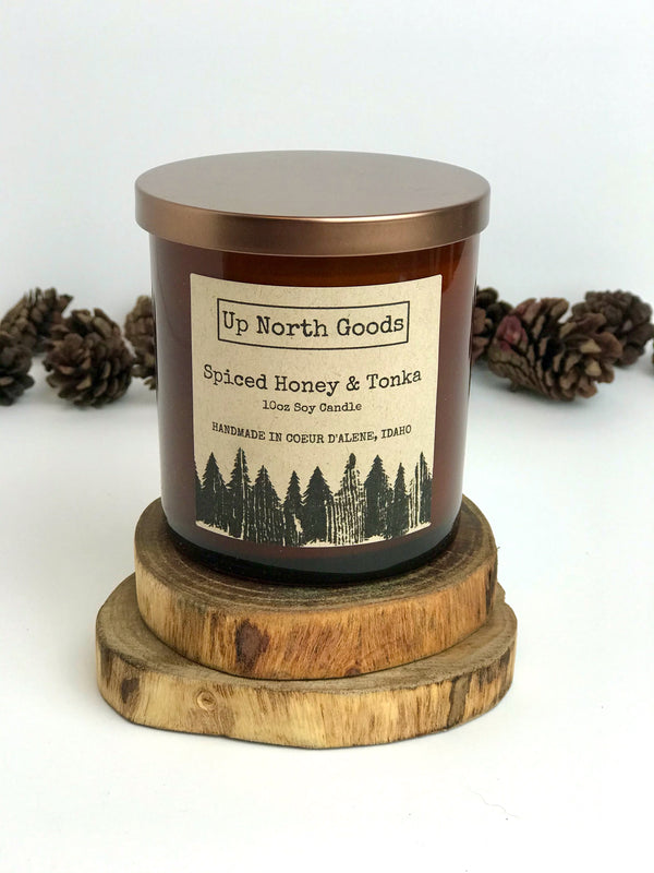 Spiced Honey & Tonka 10oz Soy Candle by Up North Goods