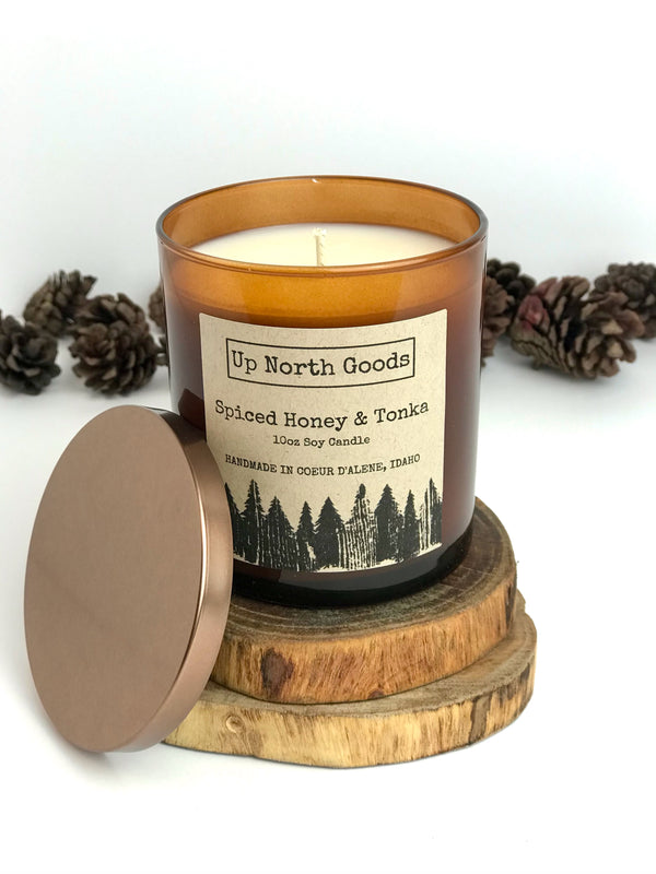 Spiced Honey & Tonka 10oz Soy Candle by Up North Goods