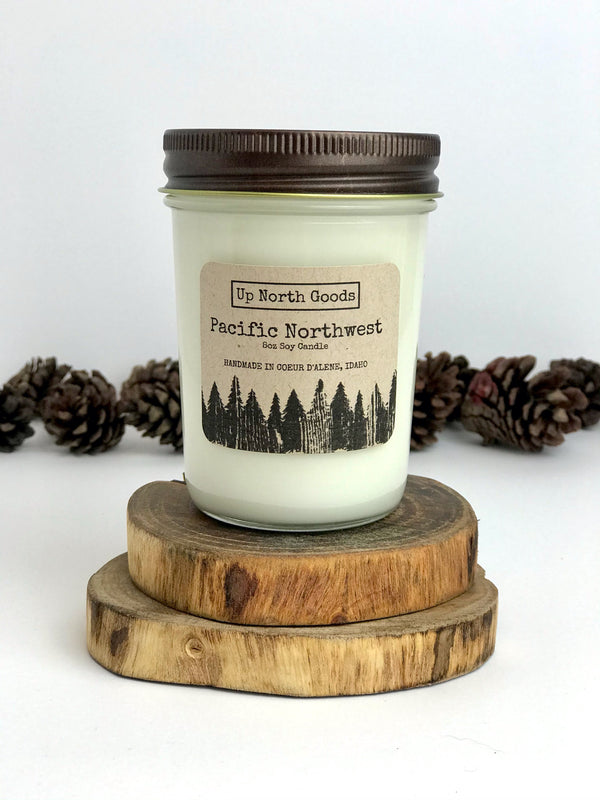 Pacific Northwest 8oz Soy Candle by Up North Goods